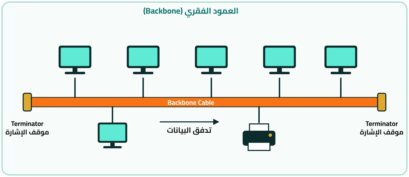 شكل ٢-٣: كيفية نقل البيانات في شبكة الناقل